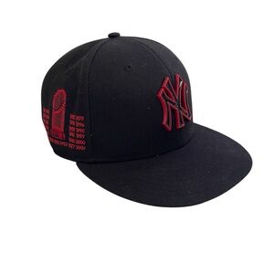 New York Yankees Black and Red Cap